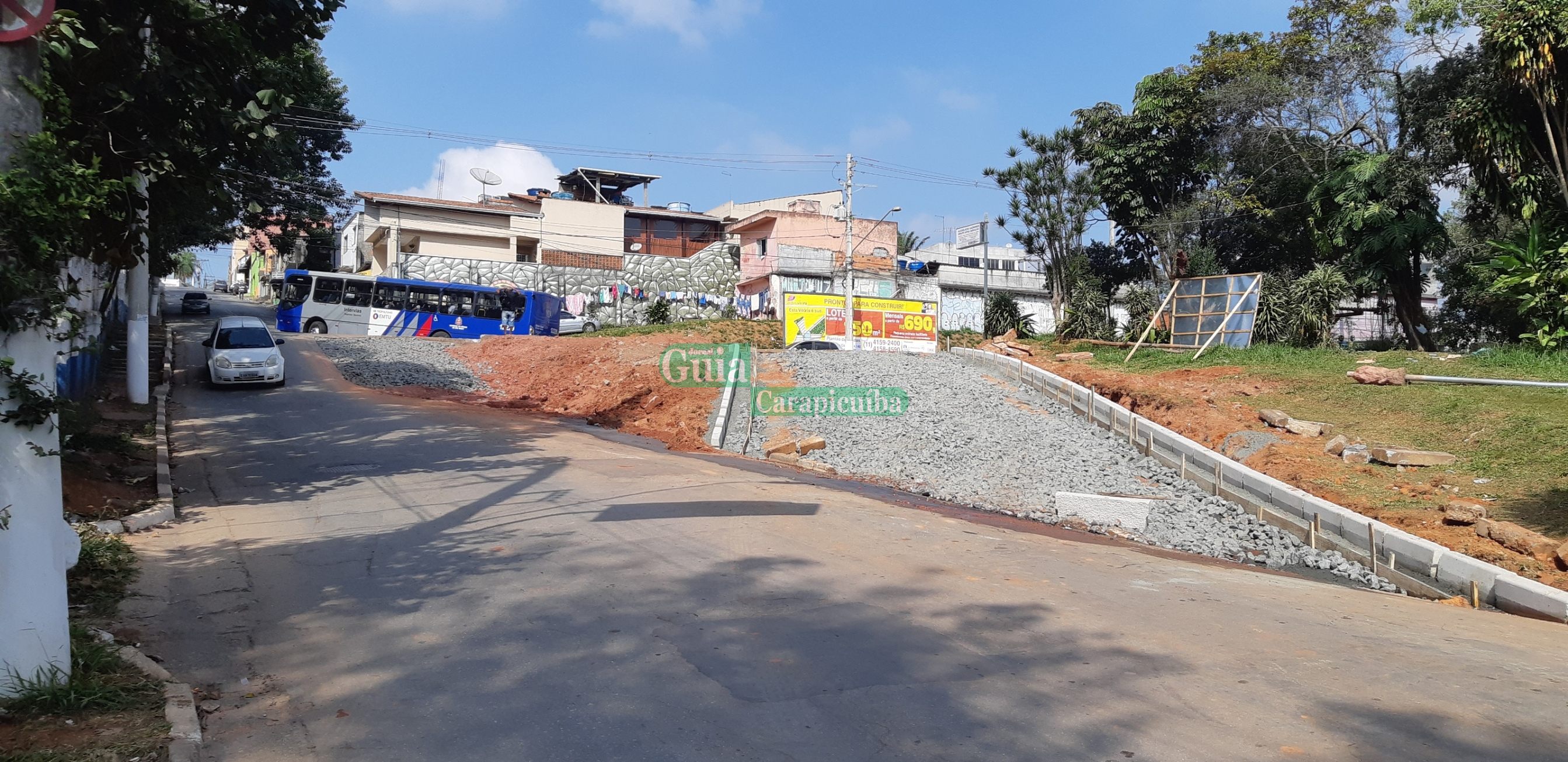 Obra de construção do novo acesso na Estrada da Aldeinha tem inicio