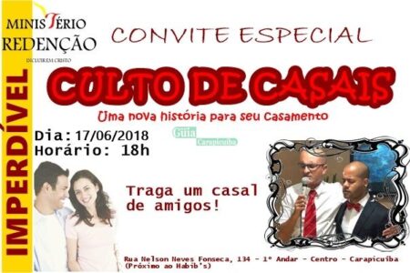 Igreja evangélica promoverá encontro para casais homoafetivos