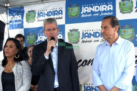 Paulo Barufi recebe Paulo Skaf na inauguração do “Sebrae Aqui” e da Escola SESI de Jandira