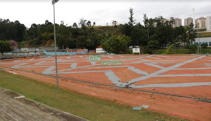Campo de Futebol na Área de Lazer do Trabalhador de Jandira recebe sistema de drenagem