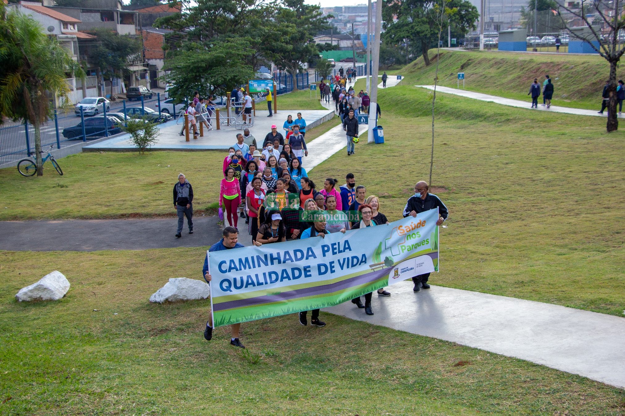 Prefeitura de Carapicuíba promove Caminhada pela Qualidade de Vida no Parque Gabriel Chucre